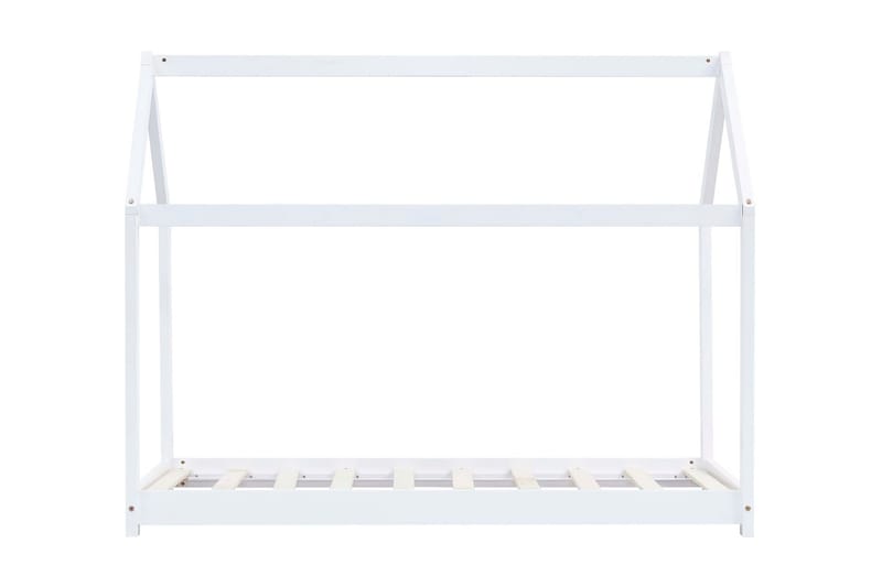 Sengeramme for husseng barn heltre furu hvit 90x200 cm - Møbler - Barnemøbler - Barneseng & Juniorseng - Husseng