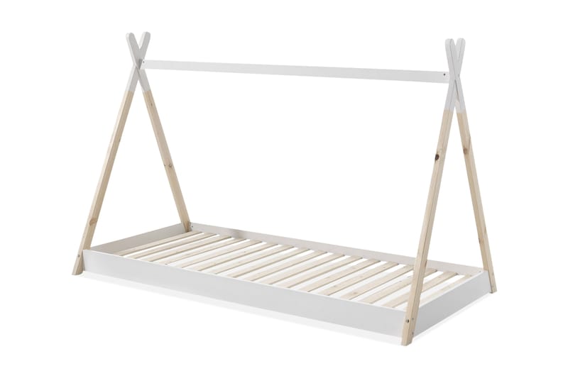 Tippto Tipi Husseng 90x200 - Natur/Hvit - Møbler - Barnemøbler - Barneseng & Juniorseng - Husseng