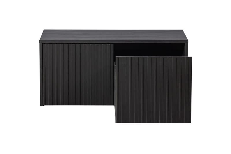 Køye-benk New Gravure - Svart, Furu - Møbler - Stoler & lenestoler - Benk - Entrebenk