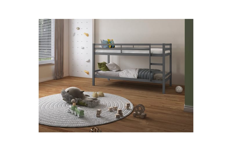 Køyeseng Alpi 208x103x143 cm, Grå - 208x103x143 cm, Grå - Møbler - Barnemøbler - Barneseng & Juniorseng - Køyeseng barn