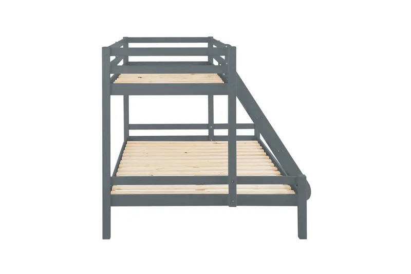 Køyeseng Alpi 280x142x143 cm, Grå - 280x142x143 cm, Grå - Møbler - Barnemøbler - Barneseng & Juniorseng - Køyeseng barn