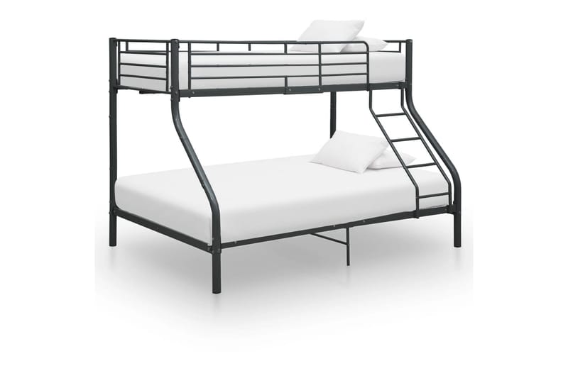 Køyeseng ramme svart metall 140x200 cm/90x200 cm - Møbler - Barnemøbler - Barneseng & Juniorseng - Køyeseng barn