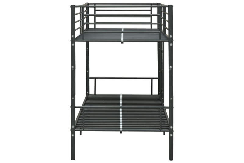 Køyeseng svart metall 90x200 cm - Svart - Møbler - Barnemøbler - Barneseng & Juniorseng - Køyeseng barn