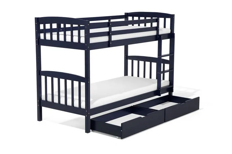 Revin Køyeseng 90x200 cm med Oppbevaring - Marineblå - Møbler - Barnemøbler - Barneseng & Juniorseng - Køyeseng barn