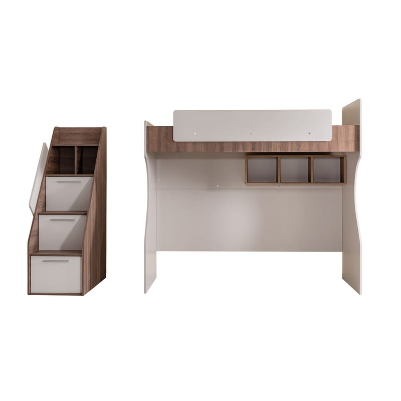 Køyeseng Homitis Milano (260 x 185 x 106 cm) krem brun - Møbler - Barnemøbler - Barneseng & Juniorseng - Husseng