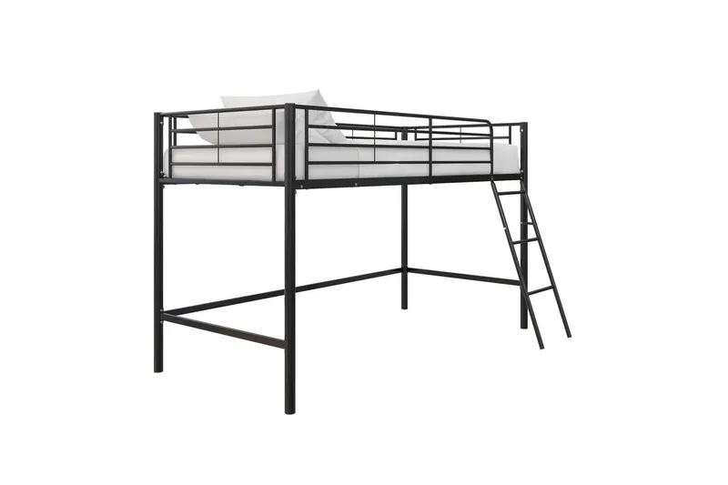 Køyeseng Jodie Svart - Svart - Møbler - Barnemøbler - Barneseng & Juniorseng - Loftseng barn