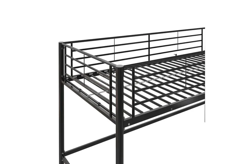 Køyeseng Jodie Svart - Svart - Møbler - Barnemøbler - Barneseng & Juniorseng - Loftseng barn