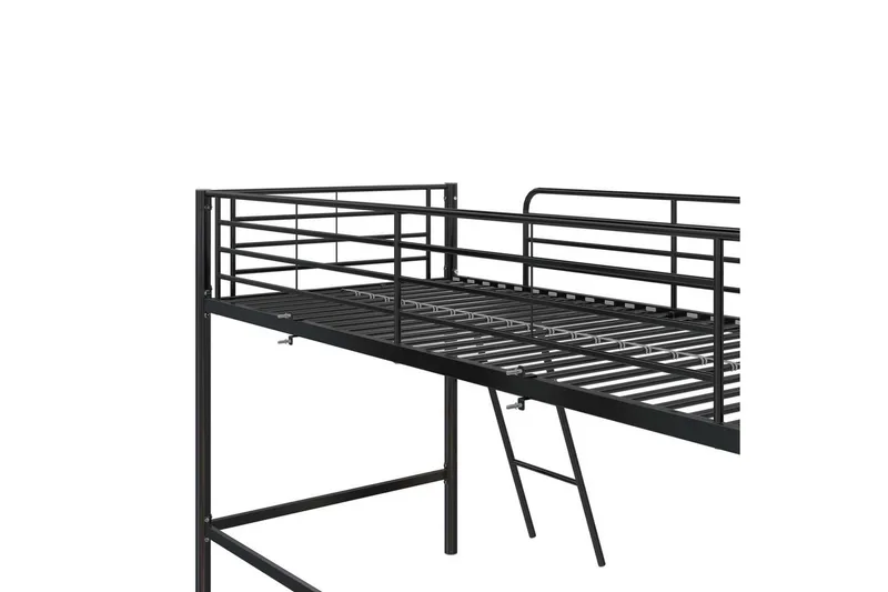 Køyeseng Jodie Svart - Svart - Møbler - Barnemøbler - Barneseng & Juniorseng - Loftseng barn