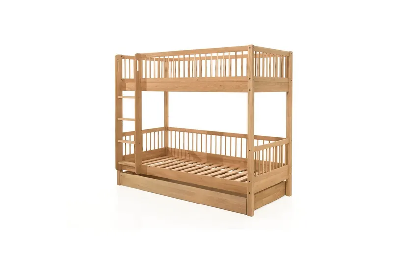 Køyeseng med skuff Forrest Eik - Eik - Møbler - Barnemøbler - Barneseng & Juniorseng - Køyeseng barn