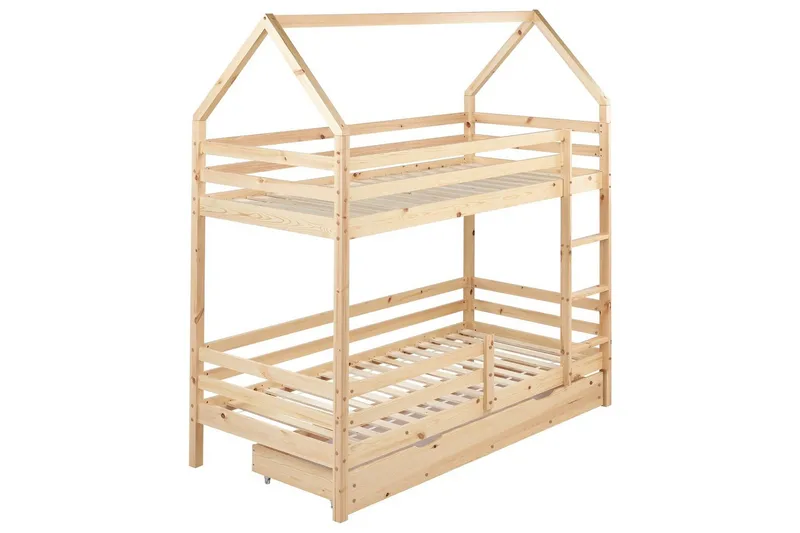 Køyeseng med skuffer Girgols - Brun - Møbler - Barnemøbler - Barneseng & Juniorseng - Køyeseng barn