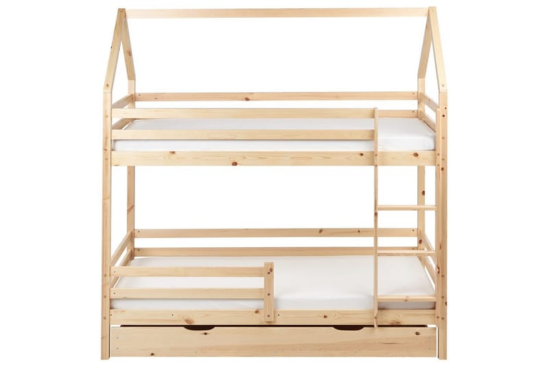 Køyeseng med skuffer Girgols - Brun - Møbler - Barnemøbler - Barneseng & Juniorseng - Køyeseng barn