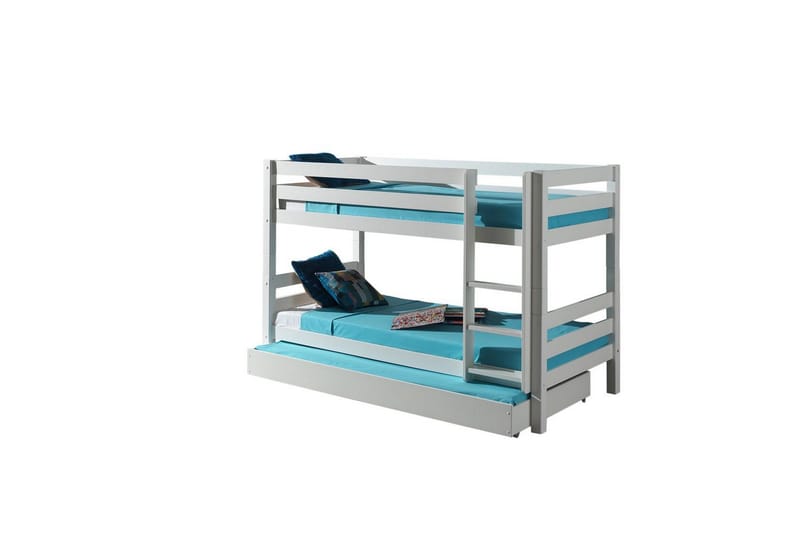 Køyeseng med Underseng Pino Hvit, 140 cm - Hvit, 140 cm - Møbler - Barnemøbler - Barneseng & Juniorseng - Køyeseng barn