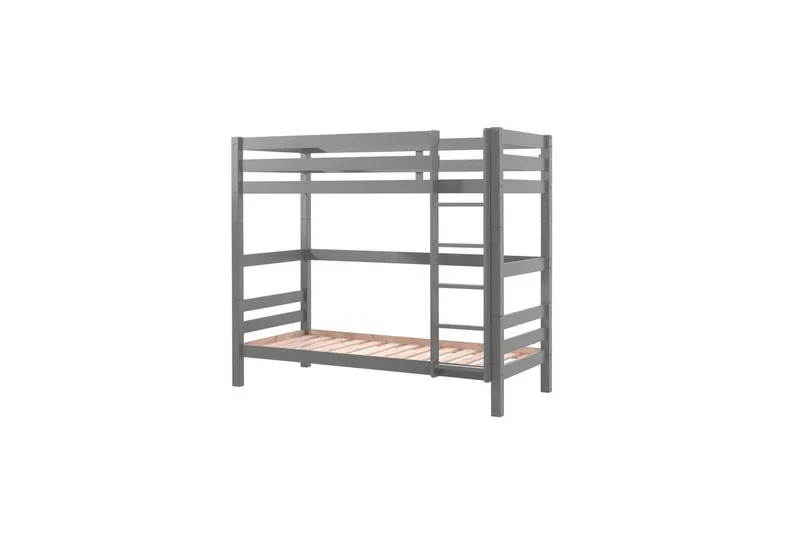 Køyeseng med Underseng Pino Grå, 180 cm - Grå, 180 cm - Møbler - Barnemøbler - Barneseng & Juniorseng - Køyeseng barn