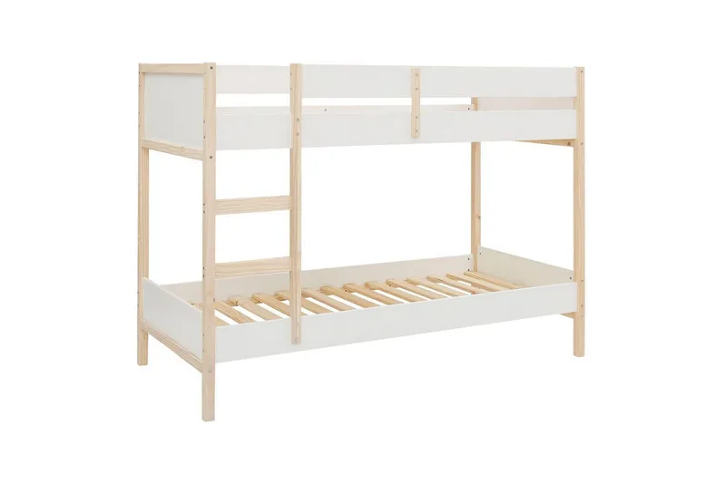 Køyeseng Square Line Hvit, 150x205x96 cm, Hvit, 150x205x96 cm