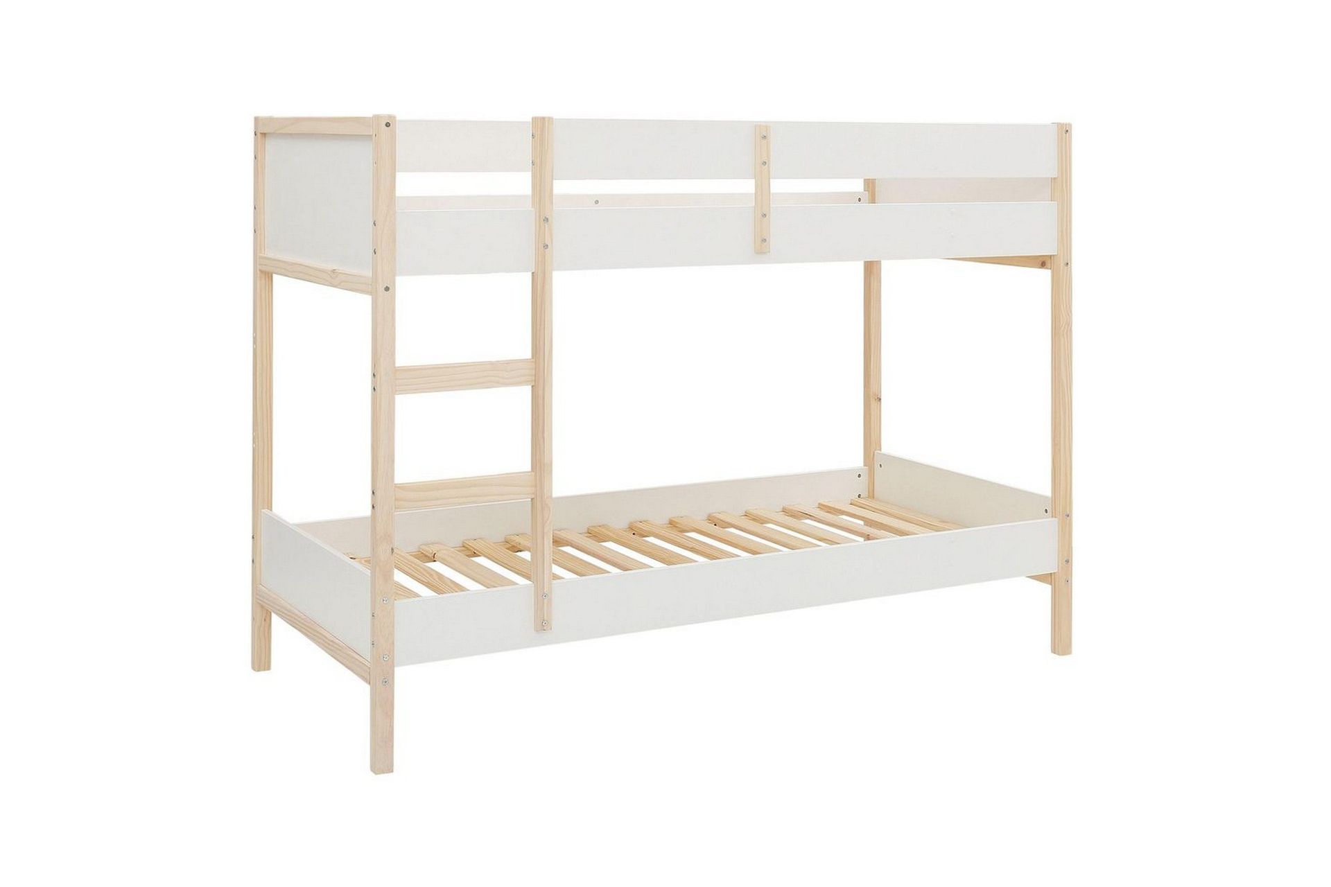 Køyeseng Square Line Hvit, 150x205x96 cm - Hvit, 150x205x96 cm