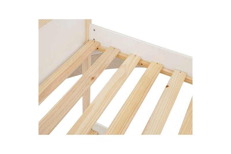 Køyeseng Square Line Hvit, 150x205x96 cm - Hvit, 150x205x96 cm - Møbler - Barnemøbler - Barneseng & Juniorseng - Køyeseng barn