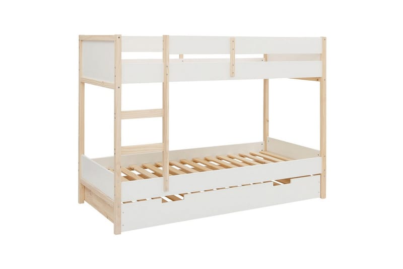 Køyeseng Square Line Hvit, 150x205x96 cm - Hvit, 150x205x96 cm - Møbler - Barnemøbler - Barneseng & Juniorseng - Køyeseng barn