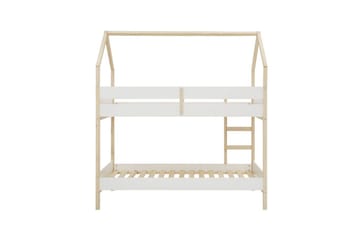Køyeseng Square Line Hvit, 223x205x96 cm - Hvit, 223x205x96 cm - Møbler - Barnemøbler - Barneseng & Juniorseng - Køyeseng barn