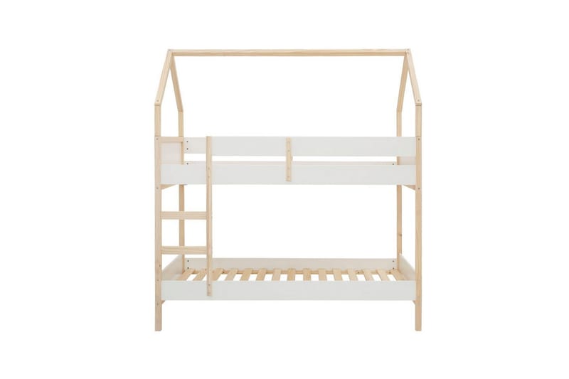 Køyeseng Square Line Hvit, 223x205x96 cm - Hvit, 223x205x96 cm - Møbler - Barnemøbler - Barneseng & Juniorseng - Loftseng barn