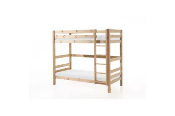 Køyeseng Pino Sett med 2 Skuffer Naturlig, 180 cm