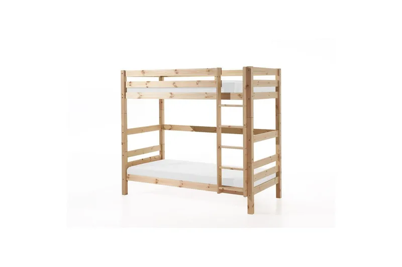 Køyeseng Pino Sett med 2 Skuffer Naturlig, 180 cm - Naturlig, 180 cm - Møbler - Barnemøbler - Barneseng & Juniorseng - Køyeseng barn