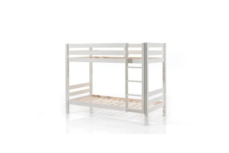 Køyeseng Pino Sett med 2 Skuffer Hvit, 160 cm - Hvit, 160 cm - Møbler - Barnemøbler - Barneseng & Juniorseng - Køyeseng barn