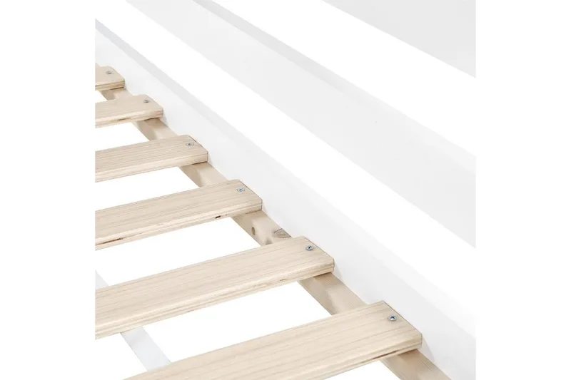 Lav køyeseng Ascoux - Hvit - Møbler - Barnemøbler - Barneseng & Juniorseng - Loftseng barn