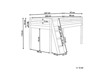 Lav køyeseng Ascoux - Rosa - Møbler - Barnemøbler - Barneseng & Juniorseng - Loftseng barn