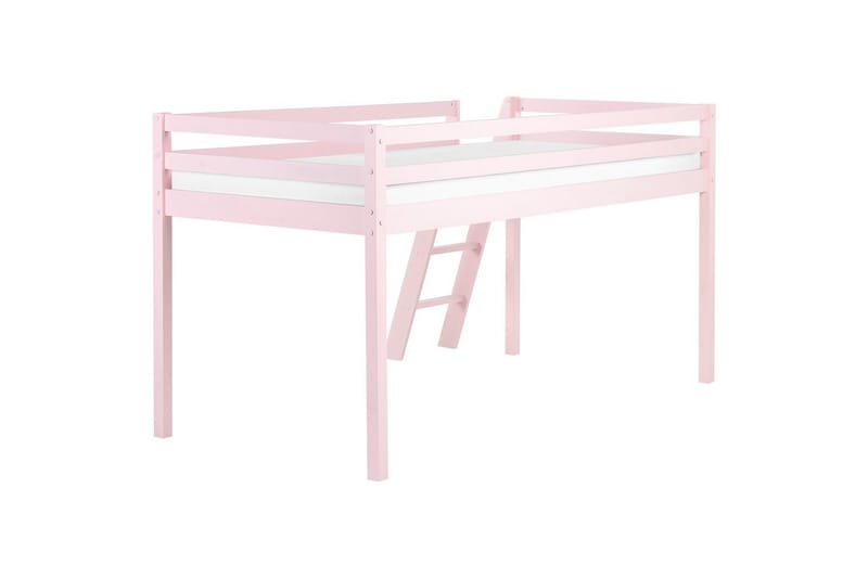 Lav køyeseng Ascoux - Rosa - Møbler - Barnemøbler - Barneseng & Juniorseng - Loftseng barn