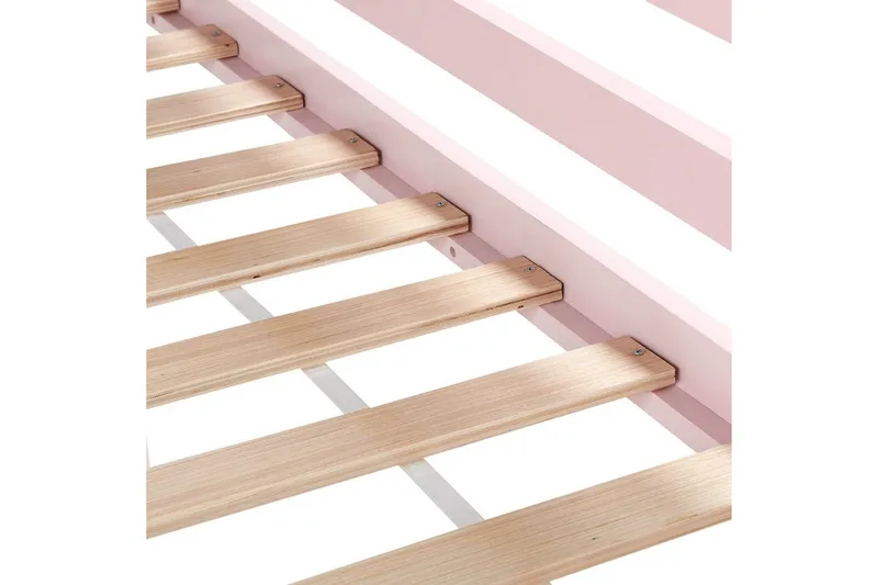 Lav køyeseng Ascoux - Rosa - Møbler - Barnemøbler - Barneseng & Juniorseng - Loftseng barn