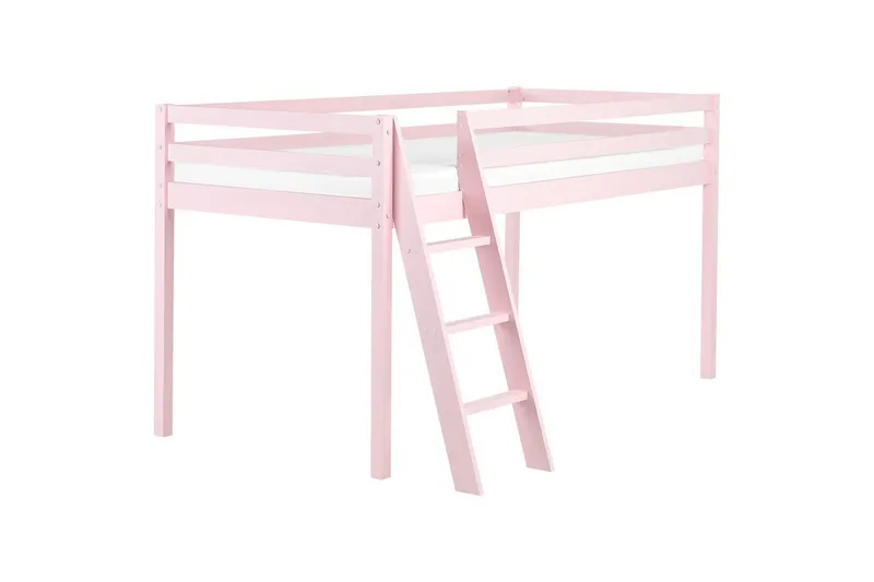 Lav køyeseng Ascoux - Rosa - Møbler - Barnemøbler - Barneseng & Juniorseng - Loftseng barn