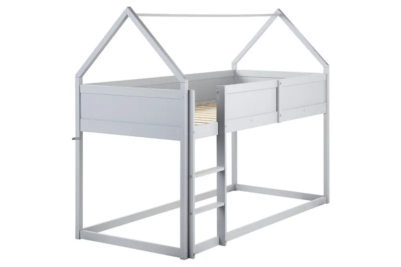 Lav køyeseng Dienne - Grå - Møbler - Barnemøbler - Barneseng & Juniorseng - Loftseng barn