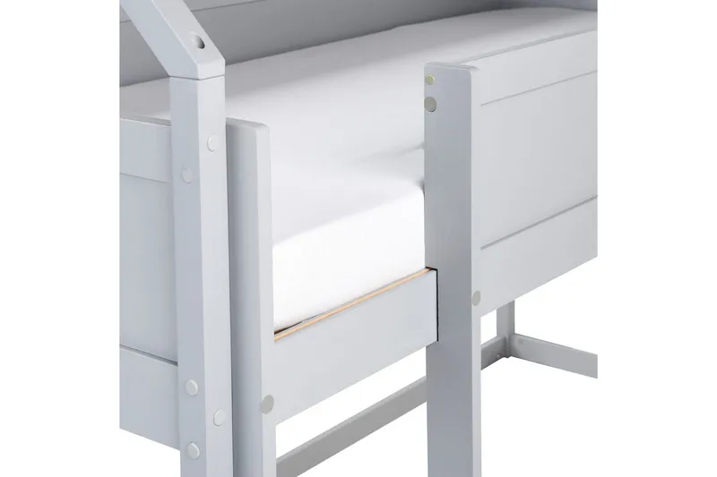 Lav køyeseng Dienne - Grå - Møbler - Barnemøbler - Barneseng & Juniorseng - Loftseng barn