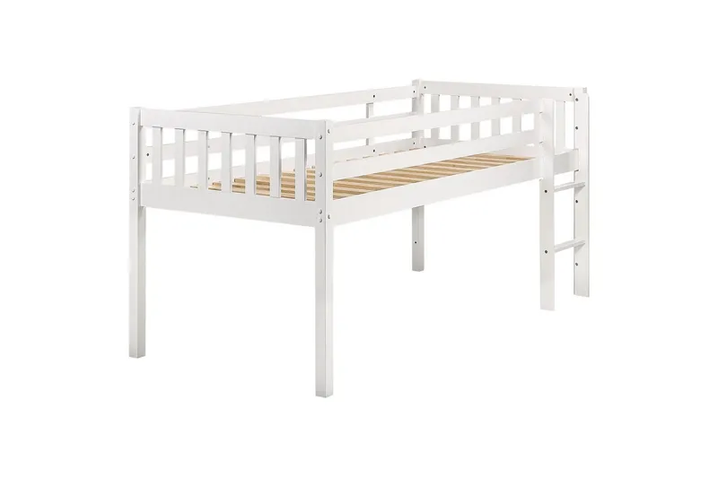Lav køyeseng Peipin - Hvit - Møbler - Barnemøbler - Barneseng & Juniorseng - Loftseng barn