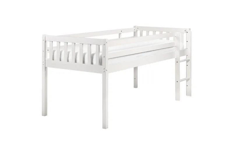 Lav køyeseng Peipin - Hvit - Møbler - Barnemøbler - Barneseng & Juniorseng - Loftseng barn