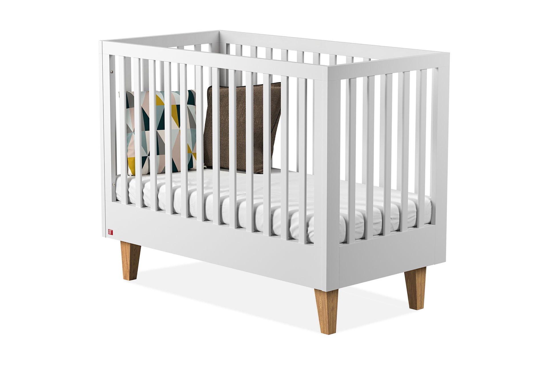 Lounge Sprinkelseng 70x140 cm Tre/Natur/Hvit - Ek/Hvit - Møbler - Barnemøbler - Barneseng & Juniorseng - Sprinkelseng