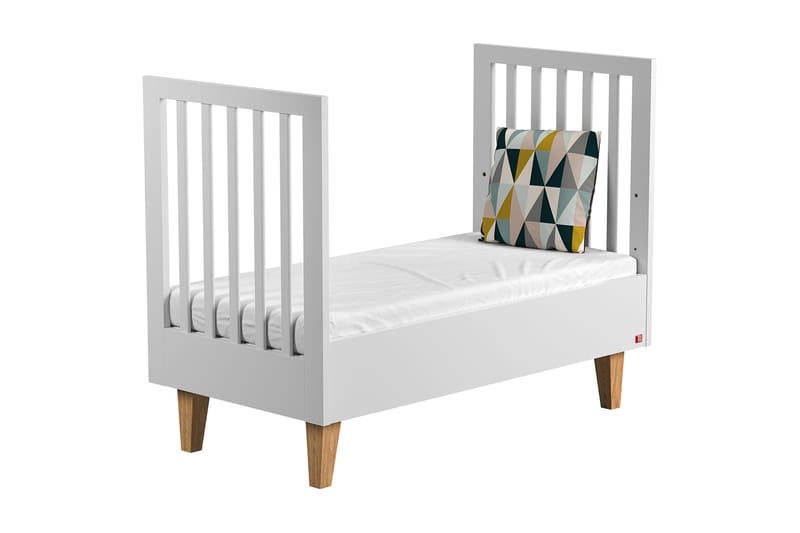 Lounge Sprinkelseng 70x140 cm Tre/Natur/Hvit - Ek/Hvit - Møbler - Barnemøbler - Barneseng & Juniorseng - Sprinkelseng