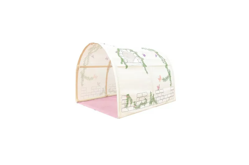 Middelseng med gardin Pino Birdy Naturlig, Naturlig, Med sklie, Birdy, 3 - Naturlig, Naturlig, Med sklie, Birdy, 3 - Møbler - Barnemøbler - Barneseng & Juniorseng - Loftseng barn