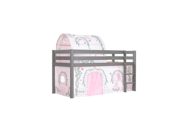 Middelseng med gardin Pino Birdy Grå, Grå, Uten sklie, Birdy, Ingen lommer, Grå, Grå, Uten sklie, Birdy, Ingen lommer