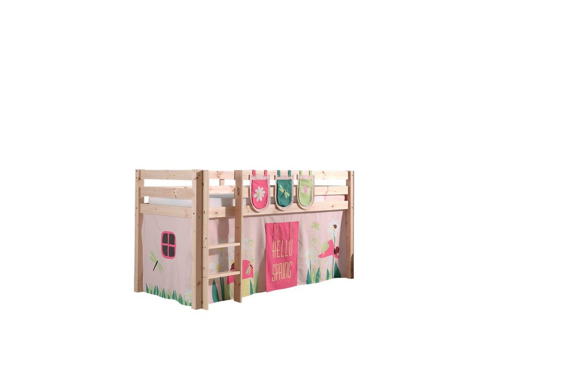 Middelseng med gardin Pino Spring Naturlig, Naturlig, Uten sklie, Uten tunnel, 3 - Naturlig, Naturlig, Uten sklie, Uten tunnel, 3