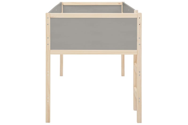 Midsleeper Square Line Grå - Grå - Møbler - Barnemøbler - Barneseng & Juniorseng - Køyeseng barn