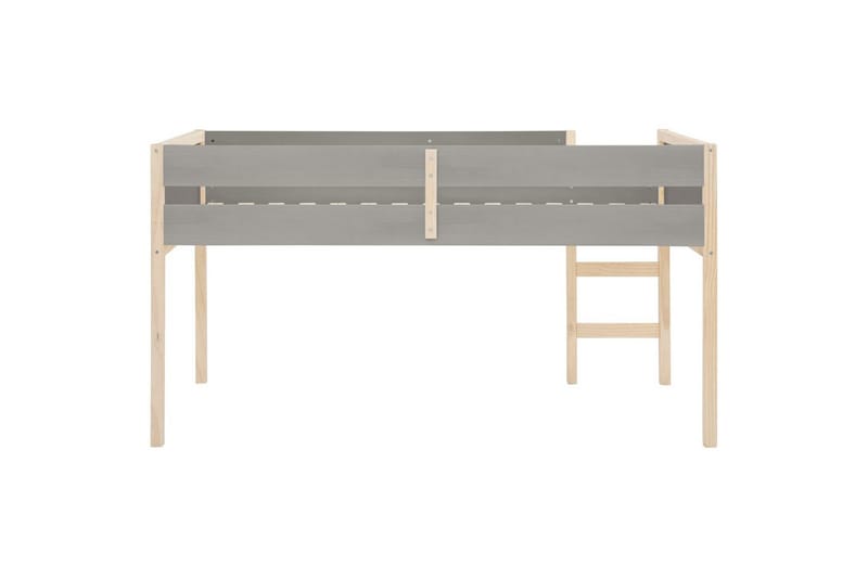 Midsleeper Square Line Grå - Grå - Møbler - Barnemøbler - Barneseng & Juniorseng - Loftseng barn