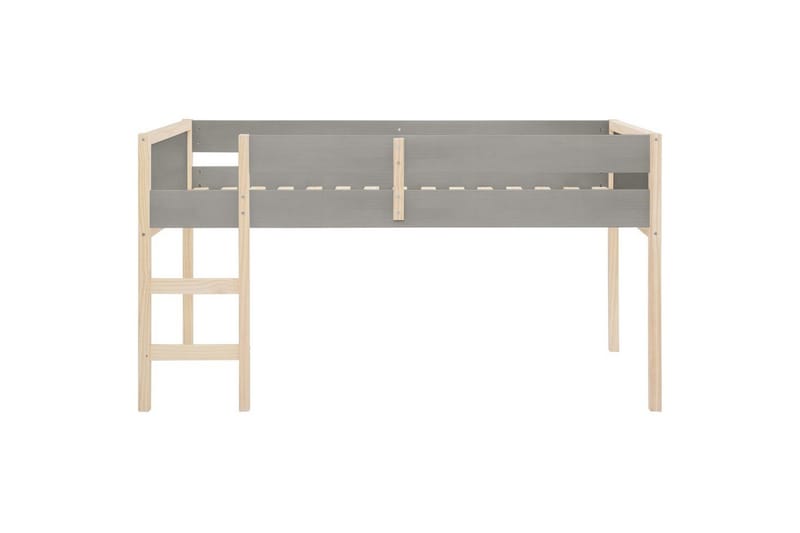 Midsleeper Square Line Grå - Grå - Møbler - Barnemøbler - Barneseng & Juniorseng - Loftseng barn
