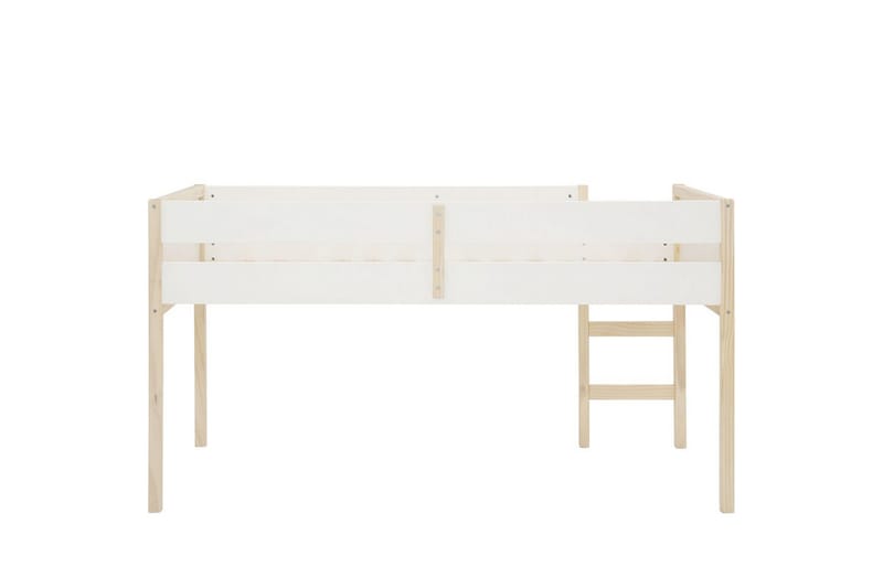 Midsleeper Square Line Hvit - Hvit - Møbler - Barnemøbler - Barneseng & Juniorseng - Køyeseng barn