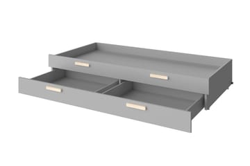 Pok Barneseng + madrass 200x83x32 cm - Lysegrå/HHvit - Møbler - Barnemøbler - Barneseng & Juniorseng
