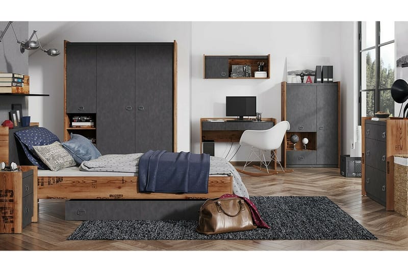 Rathmore Junior Seng 90x200 cm - Grå - Møbler - Barnemøbler - Barneseng & Juniorseng
