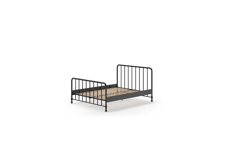 Seng Bronxx Svart, 160 x 200 cm - Svart, 160 x 200 cm - Møbler - Barnemøbler - Barneseng & Juniorseng