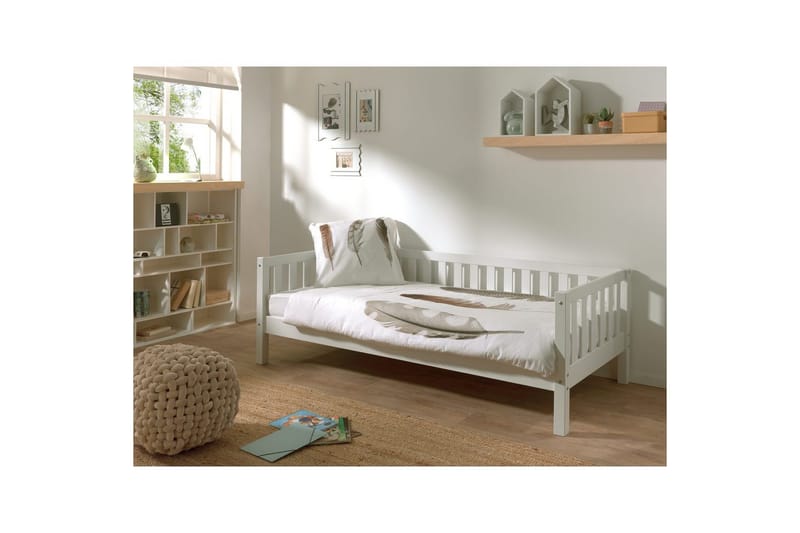 Seng Fritz med 1 skuff Hvit - Hvit - Møbler - Barnemøbler - Barneseng & Juniorseng