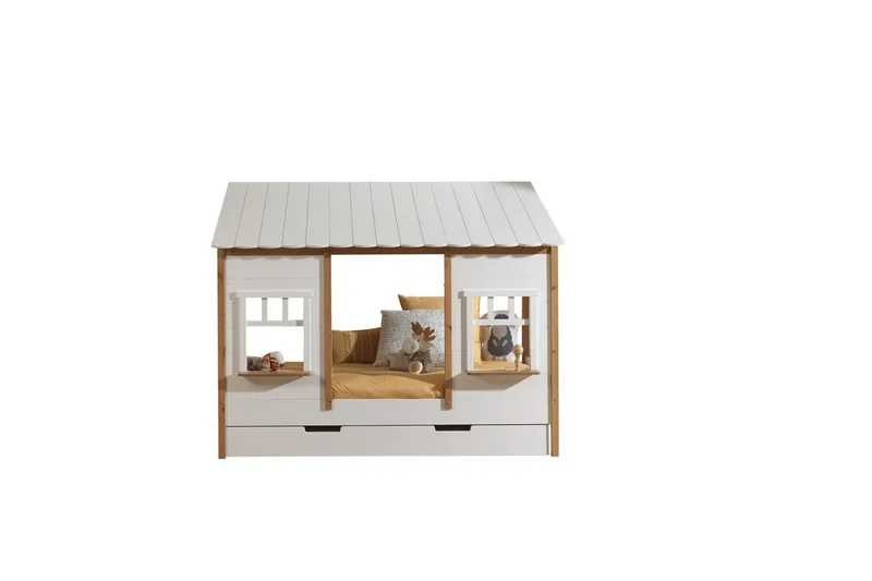 Seng med skuff Husseng Brun, Brun