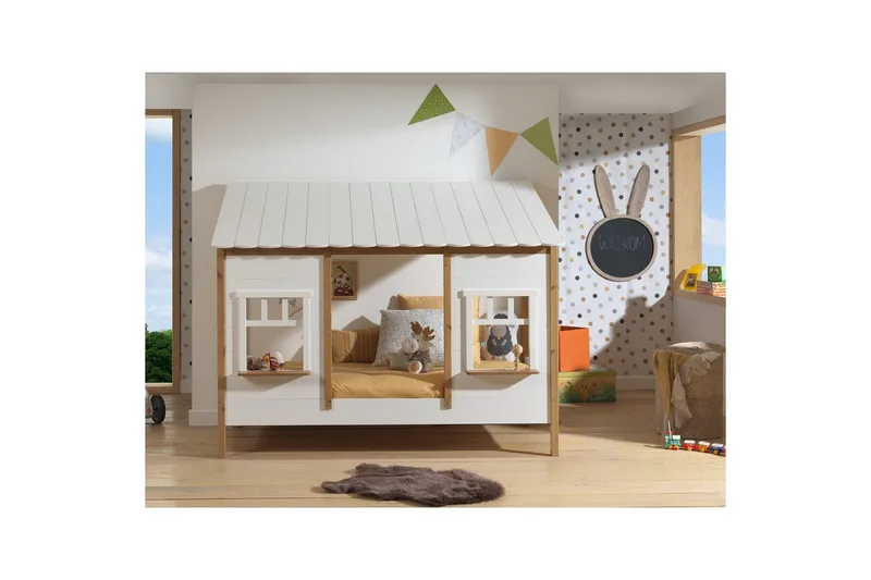 Seng med skuff Husseng Brun - Brun - Møbler - Barnemøbler - Barneseng & Juniorseng - Husseng